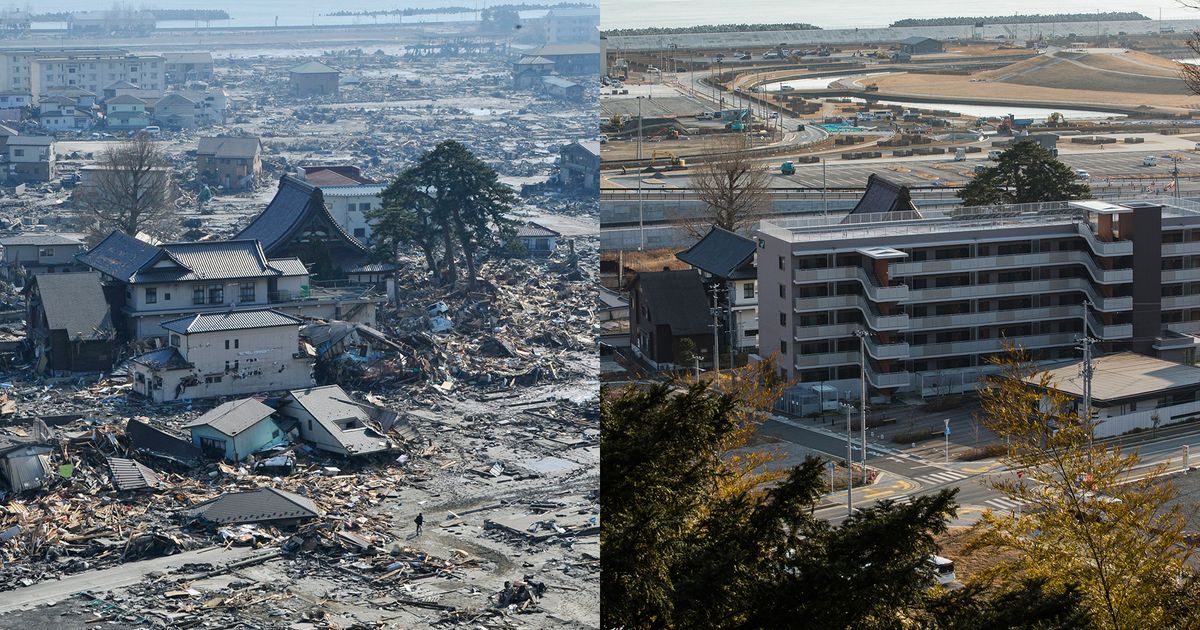 写真で比較する東日本大震災　あの時と今【3.11】