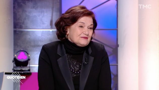 Capture d'écran de l'émission Quotidien du 10 mars 2021, avec Elisabeth Roudinesco, invitée de Yann Barthès