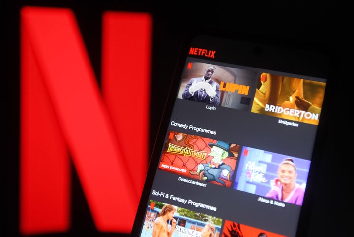 Pantalla de inicio de Netflix.