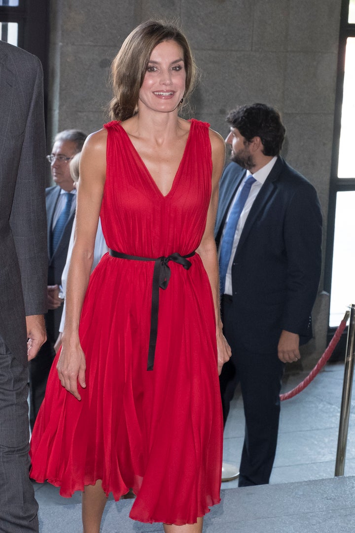 Letizia en el acto de aniversario de Vocento en septiembre de 2017.