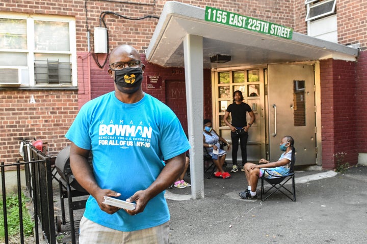 Rep. Jamaal Bowman (D-N.Y.) is a former teacher and principal serving his first term in Congress. "Within the next 10 years, our schools can become laboratories and community spaces as a model to get that done," he says. 