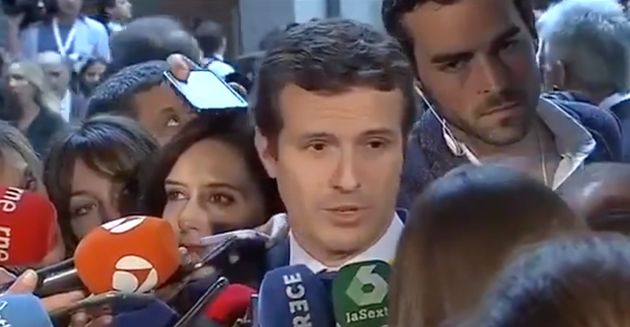 Pablo Casado hablando del