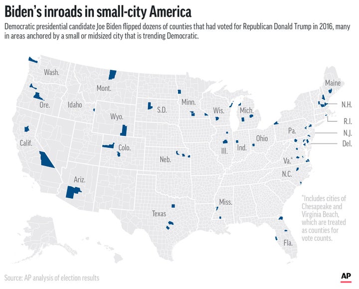 Biden's inroads in small-city America