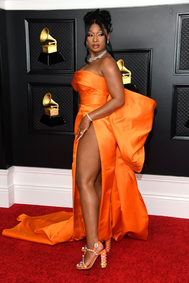 Megan Thee Stallion attends the 63rd Annual Grammy Awards at the Convention Center on March 14 in Los Angeles, California.