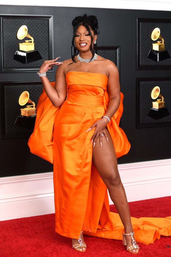 Megan Thee Stallion attends the 63rd Annual Grammy Awards at Convention Center on March 14 in Los Angeles, California.