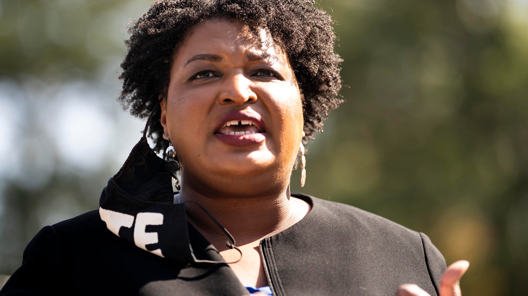 Stacey Abrams Slams GOP Push To Restrict Voting As 'Jim Crow In A Suit