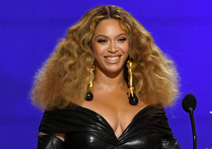 Beyoncé at the Grammy Awards at the Los Angeles Convention Center on March 14 in Los Angeles.