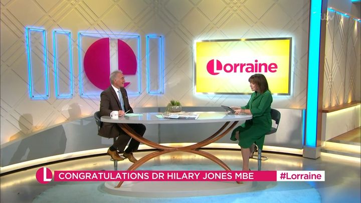 Lorraine said there are many "unbroadcastable" conversations that happen in the ad breaks