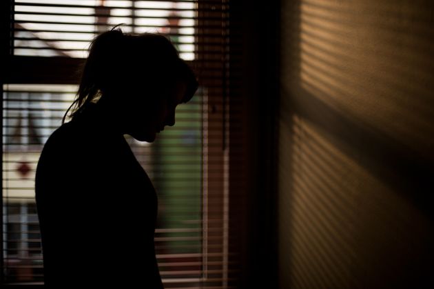 Stock image of silhouette of a woman