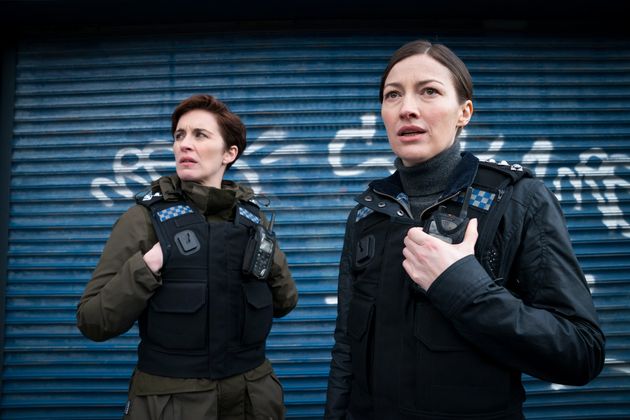 Kelly MacDonald with Line Of Duty co-star Vicky McClure