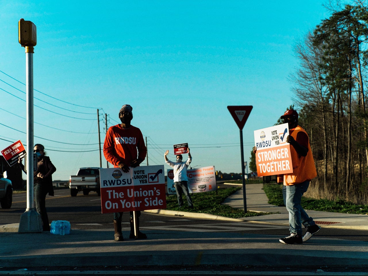 Some union organizers anticipate still being at the warehouse gates even after the union organizing ballots are counted. Either Amazon or the union may challenge ballots that are cast, and it could be several days or weeks before it’s clear whether the union won.