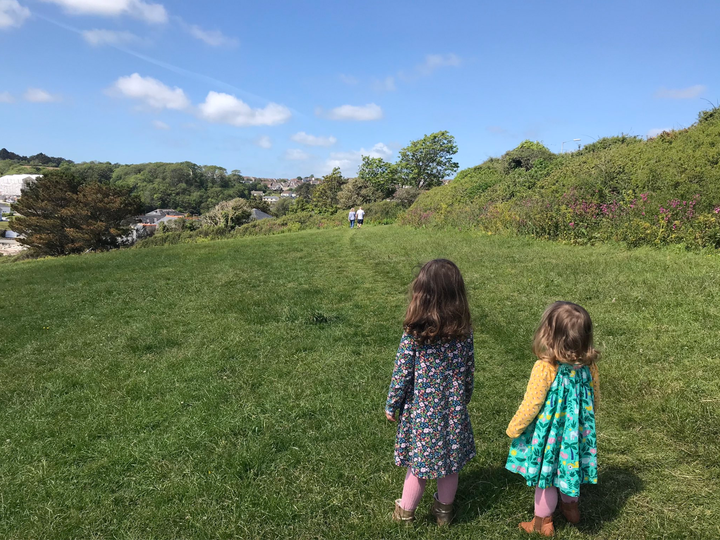 "This picture sums up the year to me and makes me feel very emotional. My dad turned 65 the day before my daughter turned two and we were finally allowed to meet outdoors. We met them in a field near where we live and this is my daughters watching their grandma and grandad walk away." – Jess Collins, 37, Cornwall. 