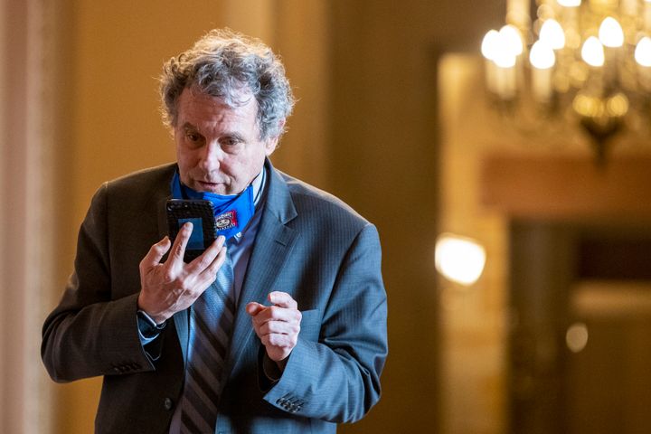 “The question is, does the Senate want to double the child poverty rate after this bill expires? That’s a pretty tough question to say yes to,” Sen. Sherrod Brown said of the child tax credit in the new coronavirus relief bill.