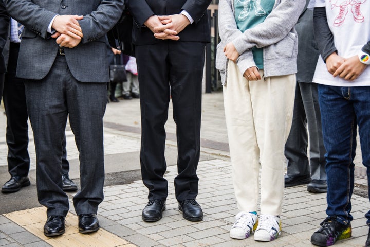 (左から)国見亮佑さんとたかしさん、EさんとCさん