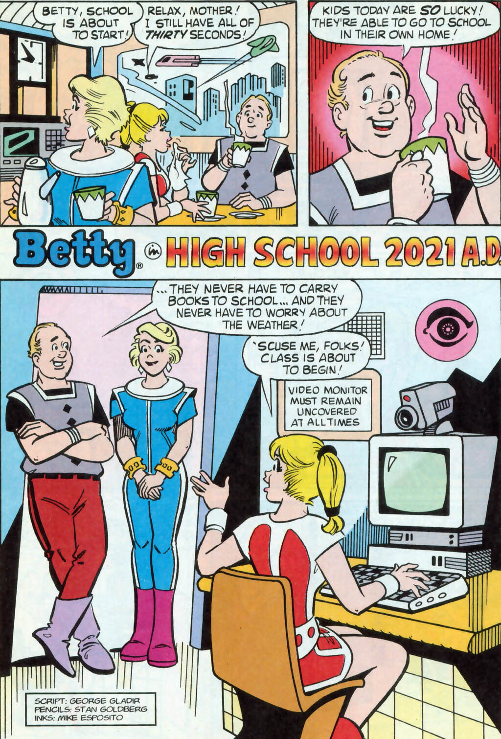 En 1997, la BD Archie Comics prédisait l’école de 2021