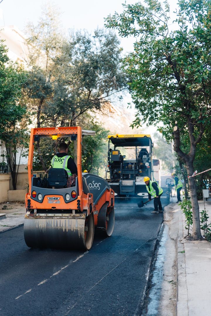 Ασφαλτόστρωση στην Αθήνα