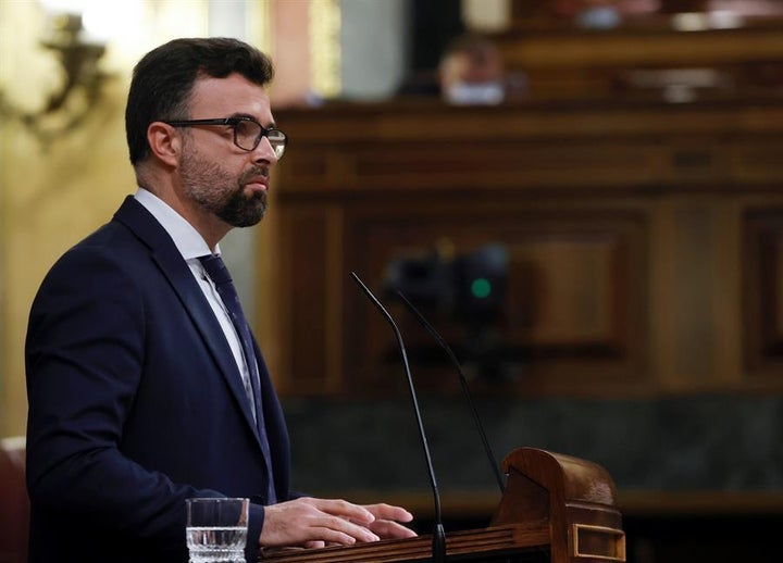 El diputado de Cs en el Congreso, Pablo Cambronero, en el Congreso el pasado 11 de marzo.