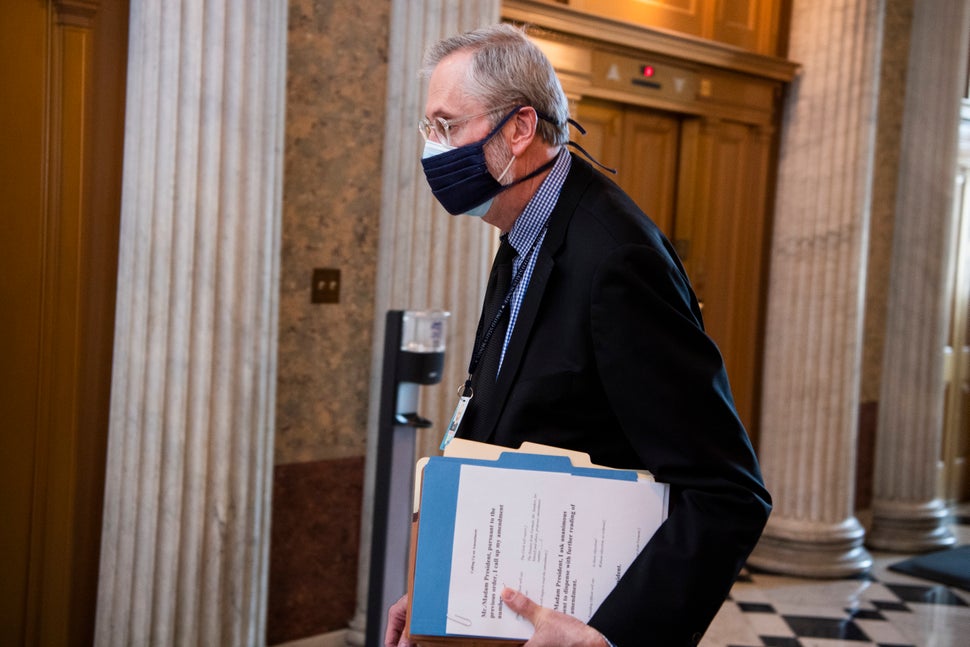 Bill Dauster, Democrats’ top lawyer on the Senate Budget Committee, is constructing arguments to help the party pass le