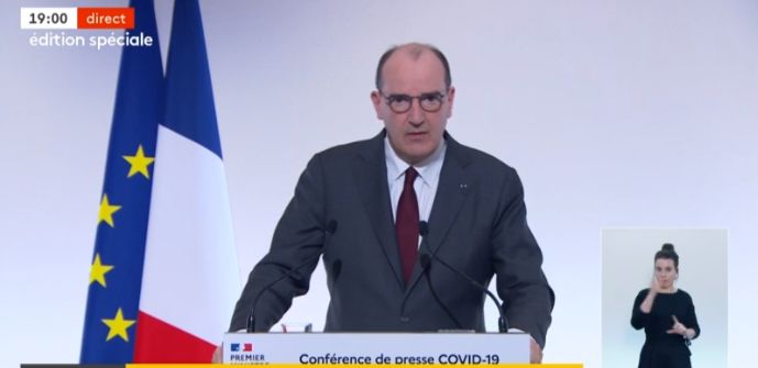 Covid: Castex annonce le confinement de l'Île-de-France, des Hauts-de-France et trois départements