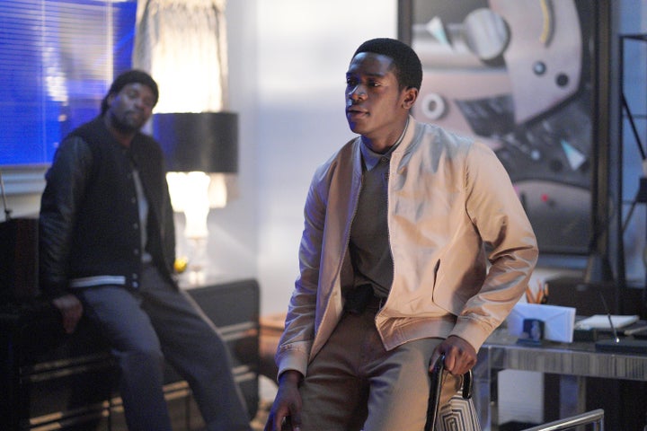 Amin Joseph plays Jerome Saint and Damson Idris plays Franklin Saint in