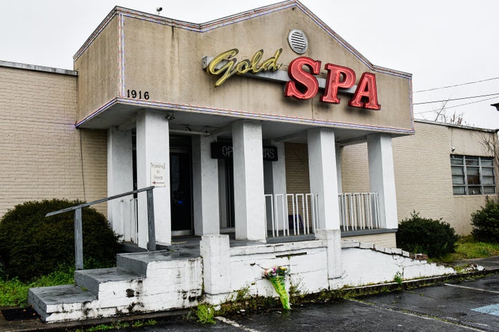 Gold Spa, one of the three Asian massage parlors attacked by a gunman on March 16, 2021. Six Asian women were among eight peo