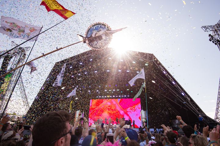 Glastonbury's iconic Pyramid stage in 2019