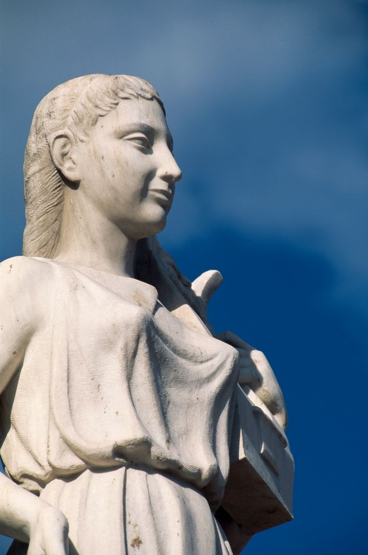 Αγαλμα της Σαπφώς Μυτιλήνη