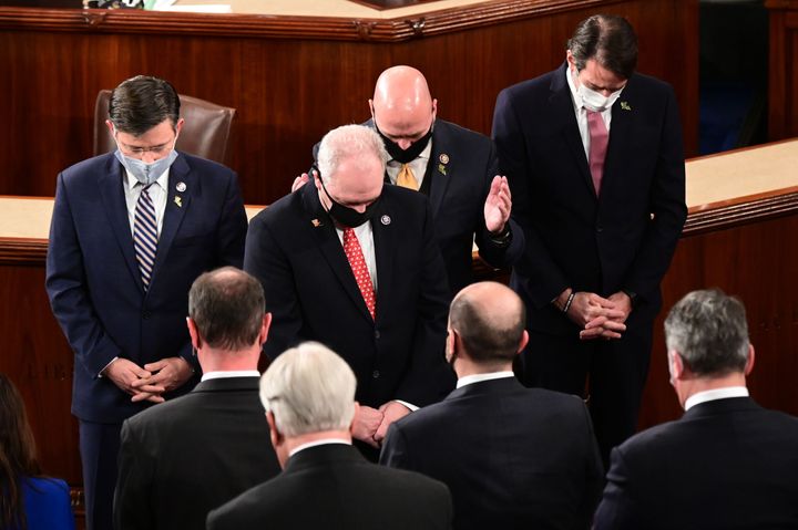 Republican members of the House of Representatives from Louisiana lead the House in a moment of silence for Louisiana Rep.-el