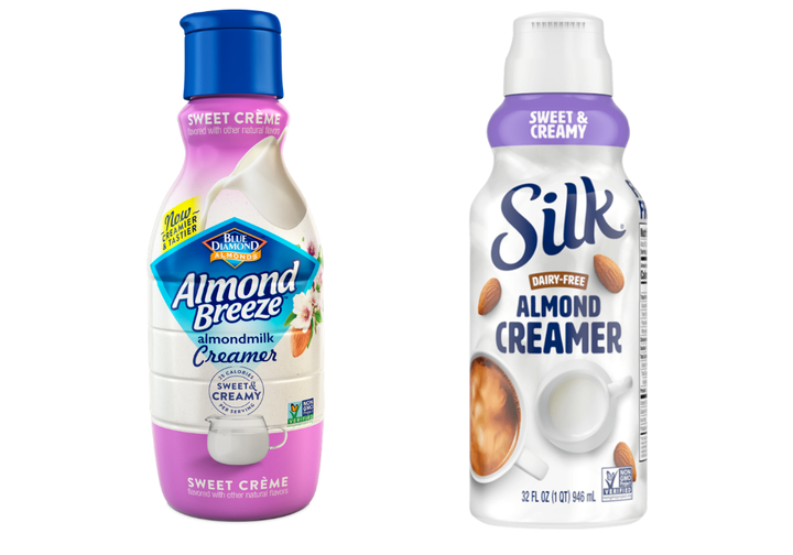 Almond Breeze and Silk make some of the highest-rated almond-based creamers.