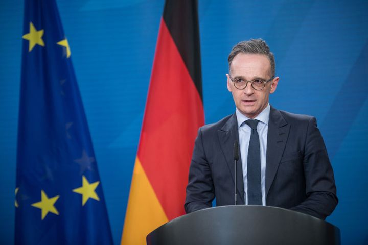 BERLIN, GERMANY - MARCH 19: German Foreign Minister, Heiko Maas speaks to the media ahead of the Sahel Coalition Conference on March 19, 2021 in Berlin, Germany. (Photo by Stefanie Loos - Pool/Getty Images)