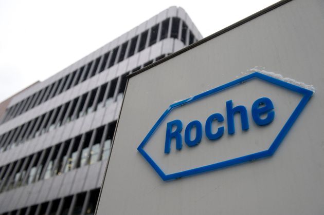 Le géant pharmaceutique suisse Roche (ici le logo) annonce des résultats prometteurs pour un traitement anti-Covid-19