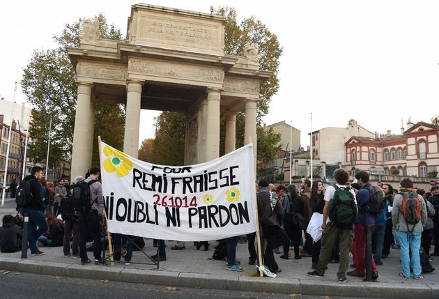 Des manifestations à Toulouse en hommage à Rémi Fraisse, le 26 octobre
