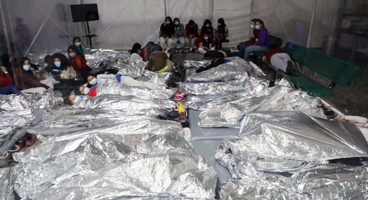 Temporary processing facilities in Donna, Texas, safely process family units and unaccompanied alien children (UACs) encountered and in the custody of the U.S. Border Patrol. 