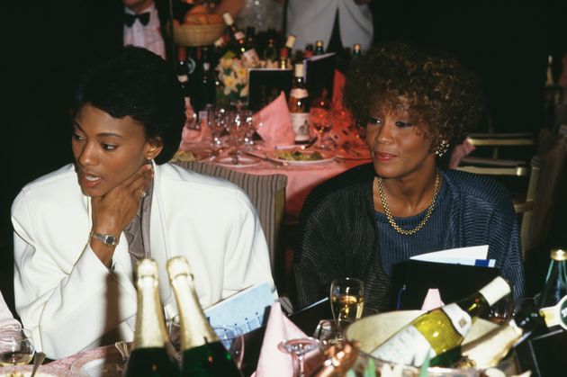 Robyn Crawford (left) and Whitney Houston in 1988. 