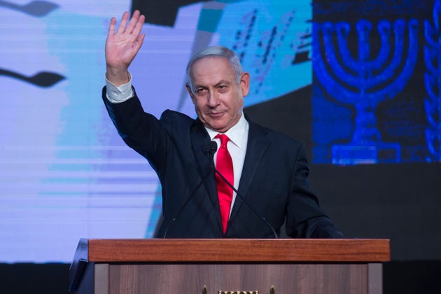 Benjamin Netanyahu, anoche, valorando los resultados