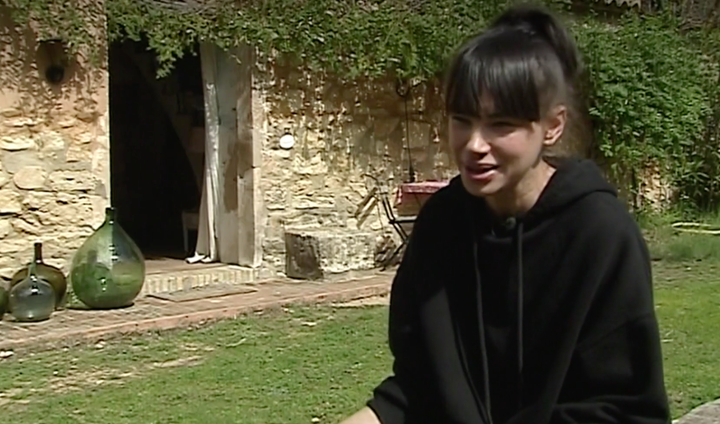 Beatriz Montañez en su casa durante una entrevista en 'laSexta'.