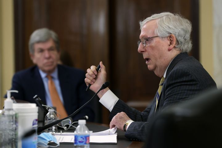 "States are not engaging in trying to suppress voters whatsoever," Sen. Mitch McConnell (R-Ky.) said at Wednesday's hearing of the Senate Rules & Administration Committee on the For The People Act.
