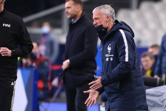 France - Ukraine, un match de qualifications au Mondial-2022 décevant (photo de Didier Deschamps le 24 mars 2021 au Stade de France)