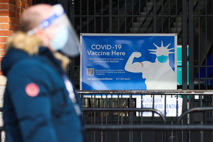 Citi Field baseball stadium in New York City is among sports facilities nationwide that have been converted into COVID-19 vaccination sites.