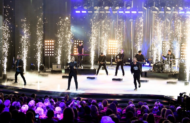 Take That performing live in 2018