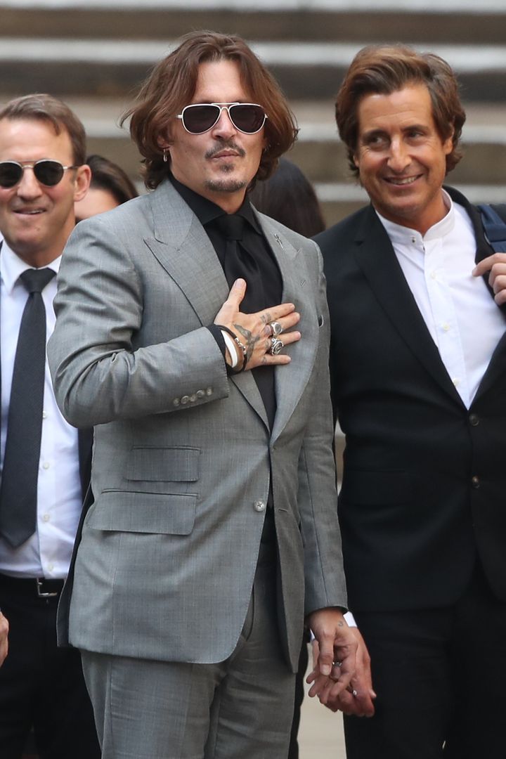 Johnny Depp pictured in July 2020