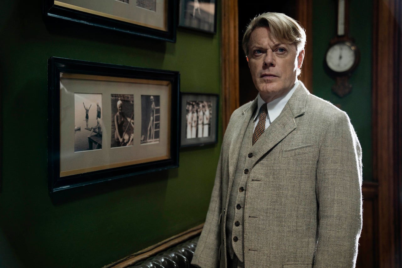 A still from Six Minutes to Midnight, which Eddie co-wrote