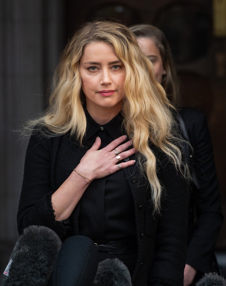 Amber Heard, seen last year in London,&nbsp;is said to be &ldquo;pleased - but by no means surprised&rdquo; by the Court of A