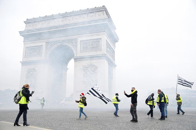 Le 1er décembre 2018, des gilets jaunes étaient entrés dans l'arc de Triomphe après une manifestation tendue