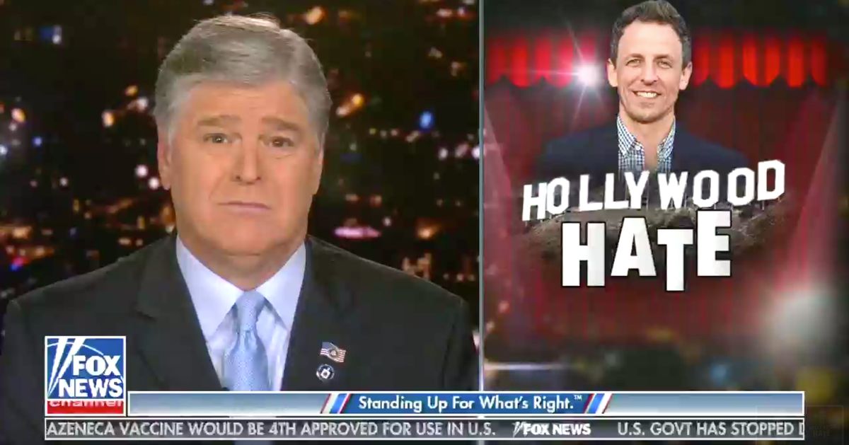 Unhinged Hannity Attacks 'Limousine Liberal Socialist' Seth Meyers: 'Not Funny, Ever'