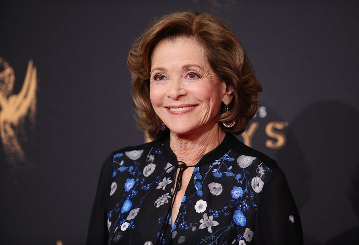 Jessica Walter at the Emmys in 2017