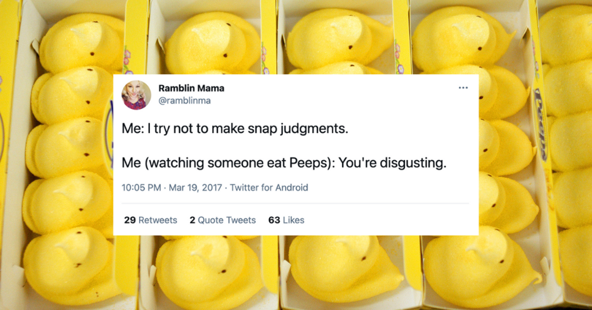35 Funny Tweets That Show How Divisive Peeps Really Are