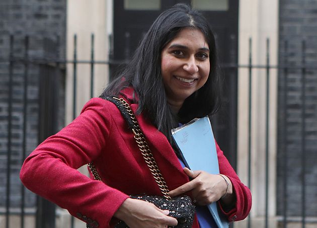 Suella Braverman, Attorney General, in Downing Street, London.