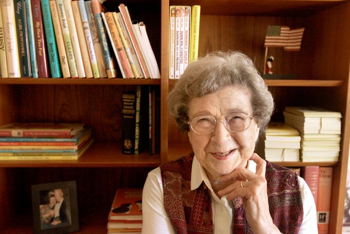 Beverly Cleary at home in Carmel Valley. 