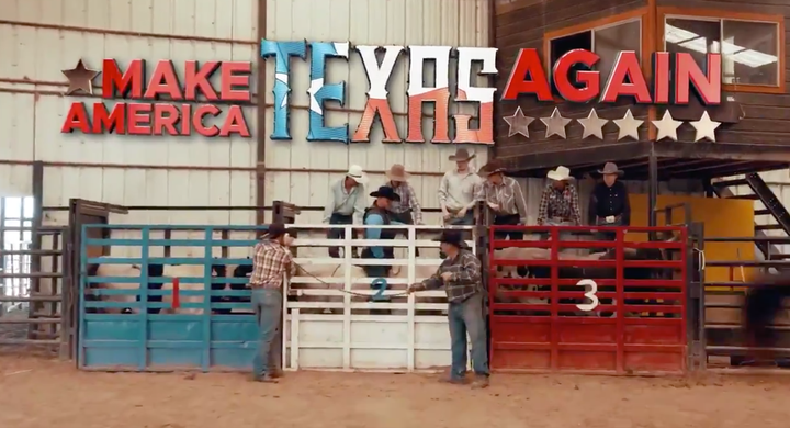 "Make America Texas Again," urges New Jersey-born Daniel Rodimer.